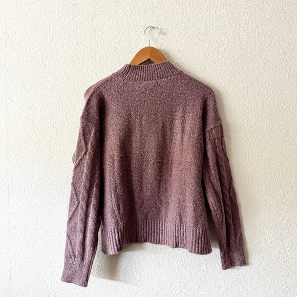 Love Ellie Sweater Womens Small Mock Neck Fall Winter Muted Soft - Picture 4 of 6